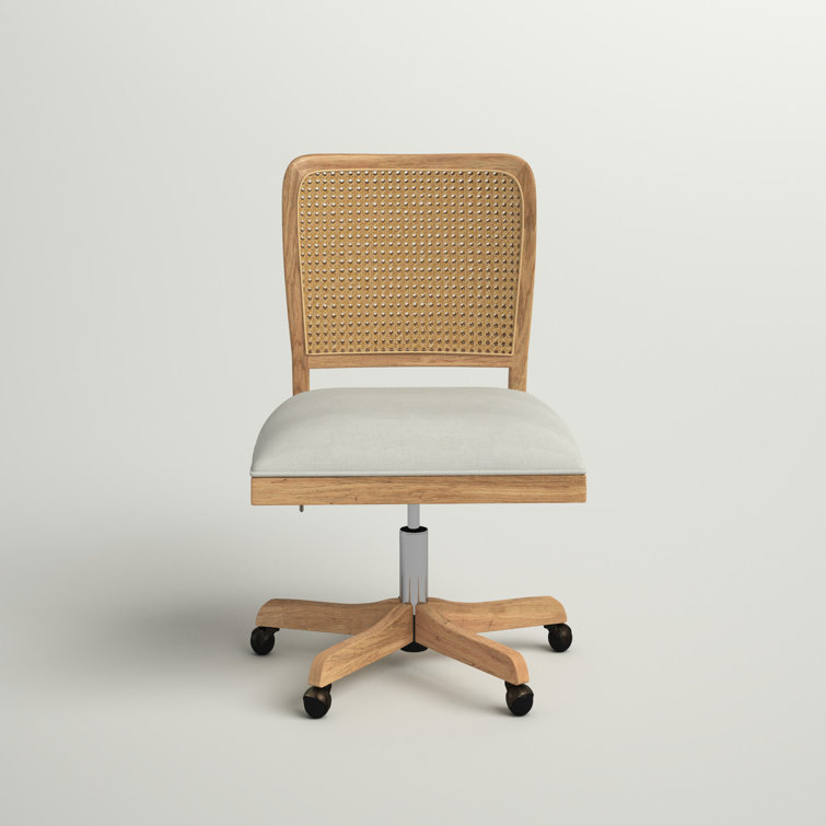 Caned discount desk chair